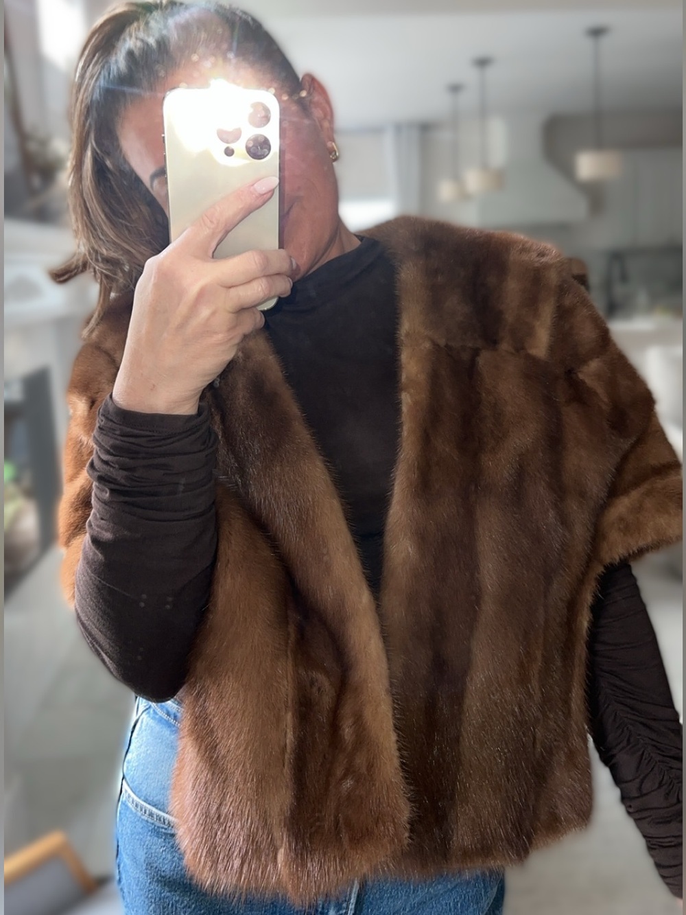 Vintage Mink Fur Stole